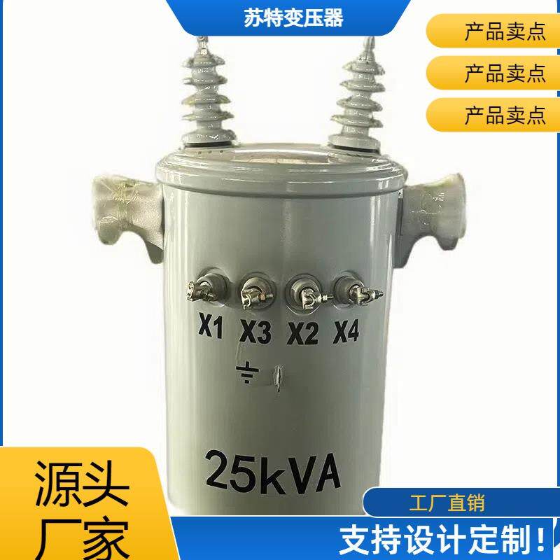 D11-25KVA单相柱上圆柱油浸式变压器6KV/10KV支持厂家设计