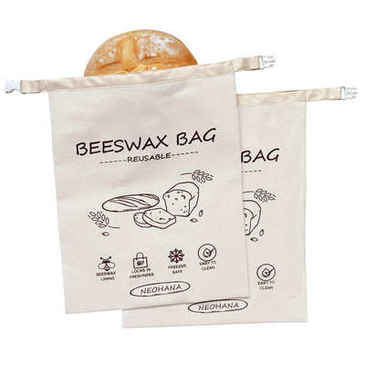蜂蜡面包袋亚麻棉麻可重复使用酵母保鲜储存袋食品级Beeswax Bag