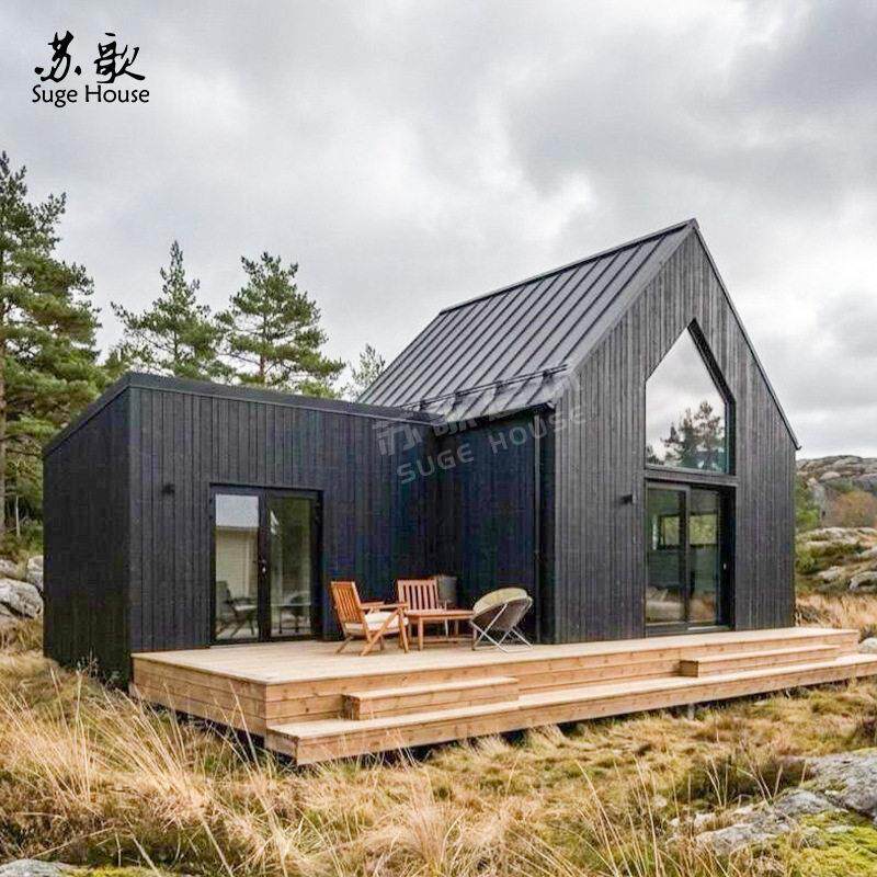 生产厂家直销创意钢结构度假别墅住宅设计施工预制模块化阳光房