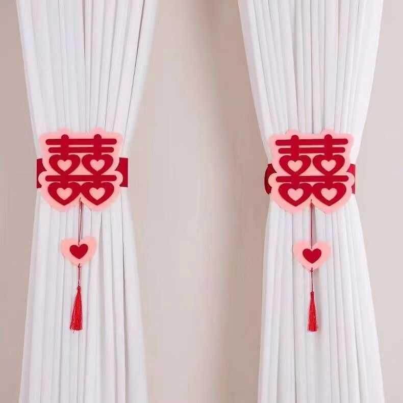 婚房布置窗帘绑带结婚装饰新房卧室客厅喜字蝴蝶挂饰婚礼用品大全,节庆用品/礼品,婚房装扮用品,淘宝优惠券,粉丝福利购,淘宝优惠卷