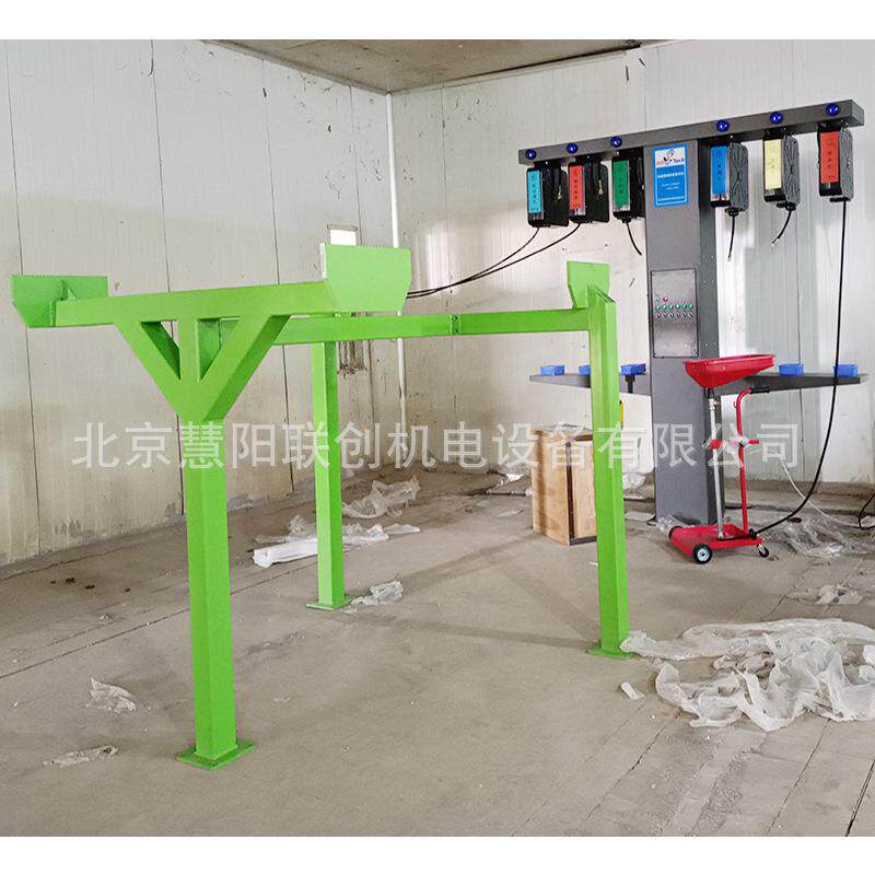 汽车报废拆解验收固定预处理工位平台预处理集成抽排油液操作平台