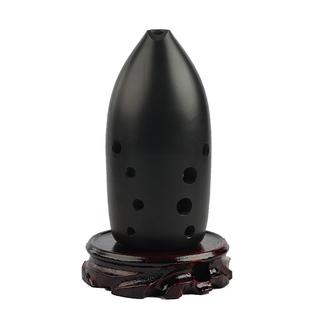 高档踏腔古陶埙十孔演奏黑陶埙双笔筒专业埙器初古学者自学民乐族