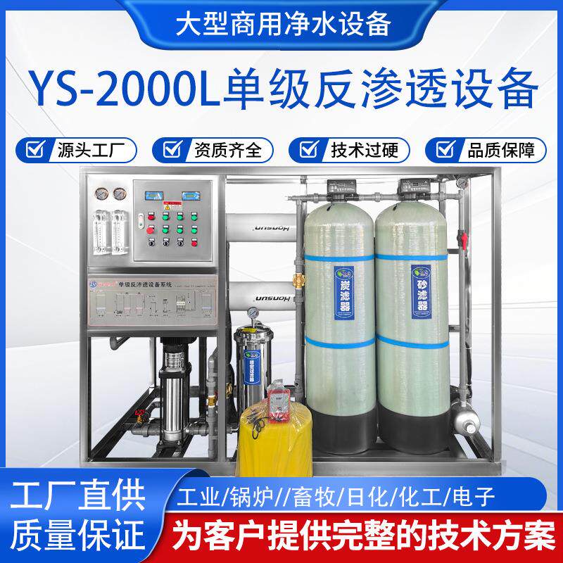 商用净水设备大型智能工业去离子直饮ro反渗透水处理设备去除水垢