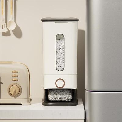 装米防桶家用按压米缸虫防潮食密MET-8808封大米收纳盒储粮桶品级