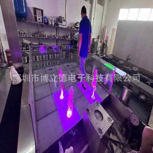 网红户外广场互动感应互动手势喷泉装置AI互动脚踏体感喷泉跳泉
