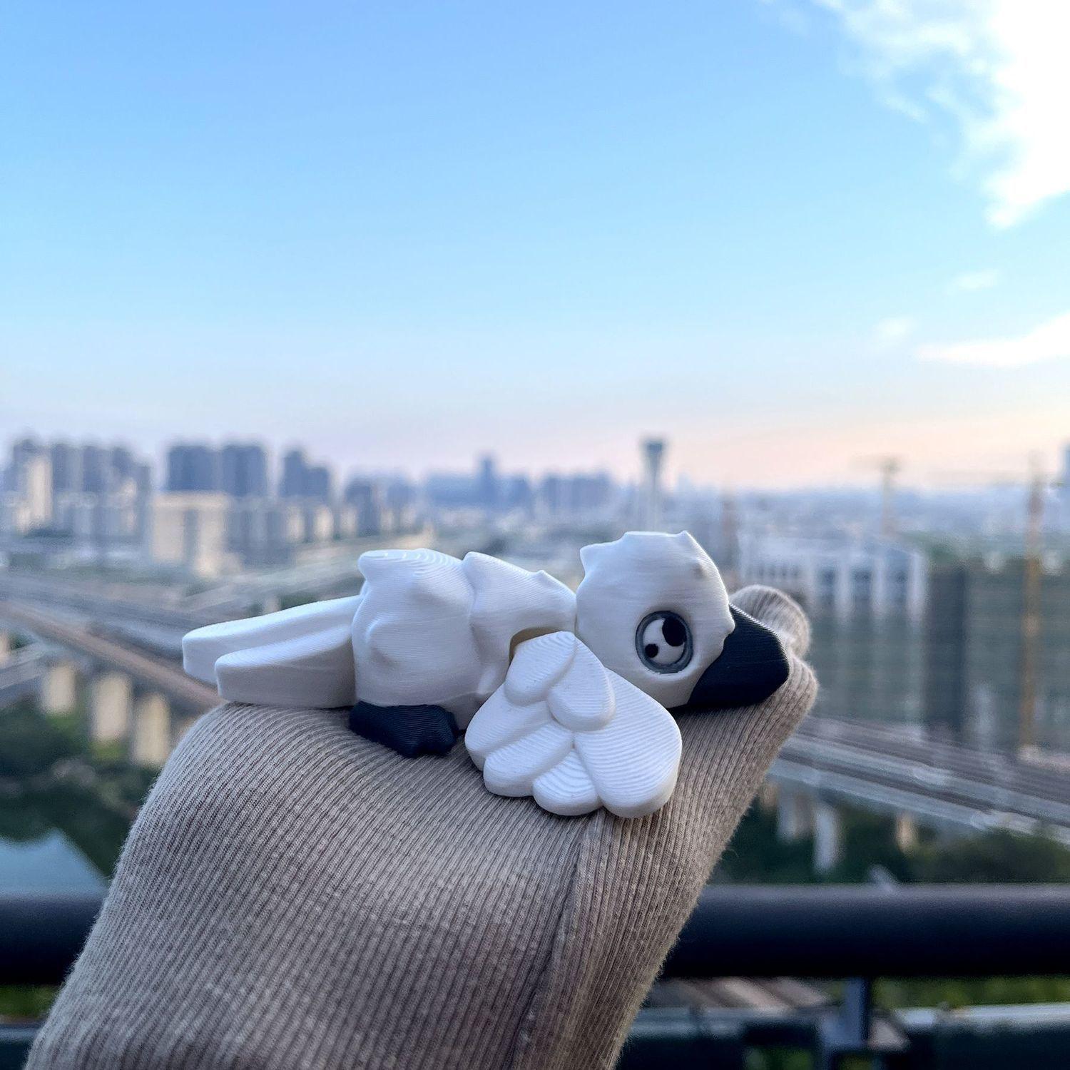 打印乌鸦小鸟可爱治愈3D模型摆件