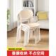 塑料00凳子椅子餐厅靠餐桌餐厅餐背椅简约舒适加厚用椅一体家成型