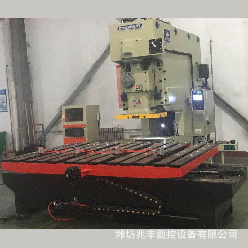 供应自动化送料机 深喉冲床数控电脑控制冲压冲孔输送平台料架厂