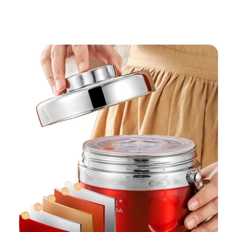 304不锈钢8小时保温提锅上班族双层真空便当盒饭盒学生保温桶