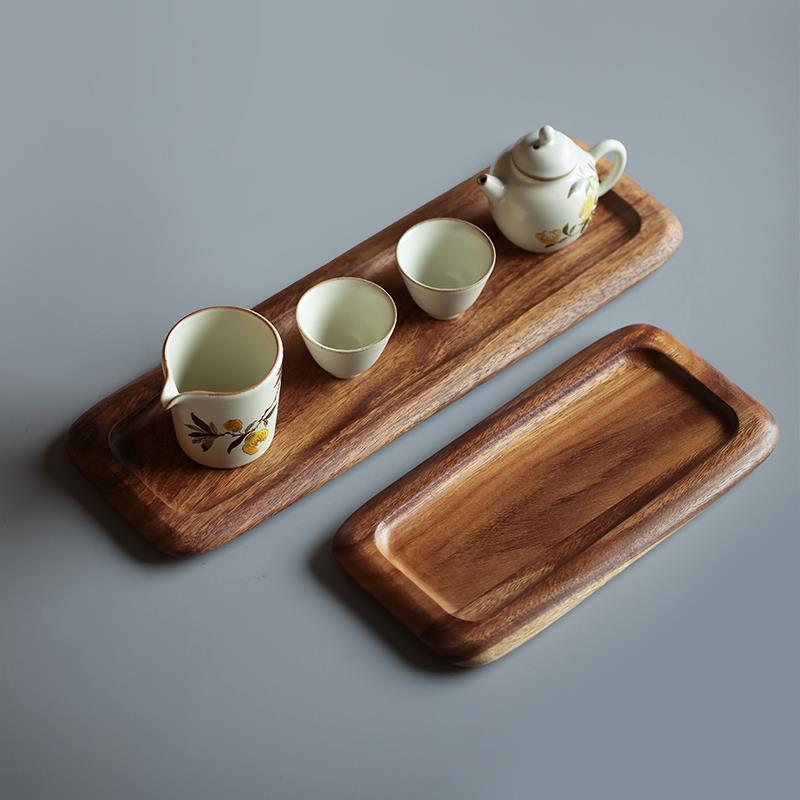 xyt相思木小茶盘实木托盘茶托壶承小号干泡台茶台茶席简约格