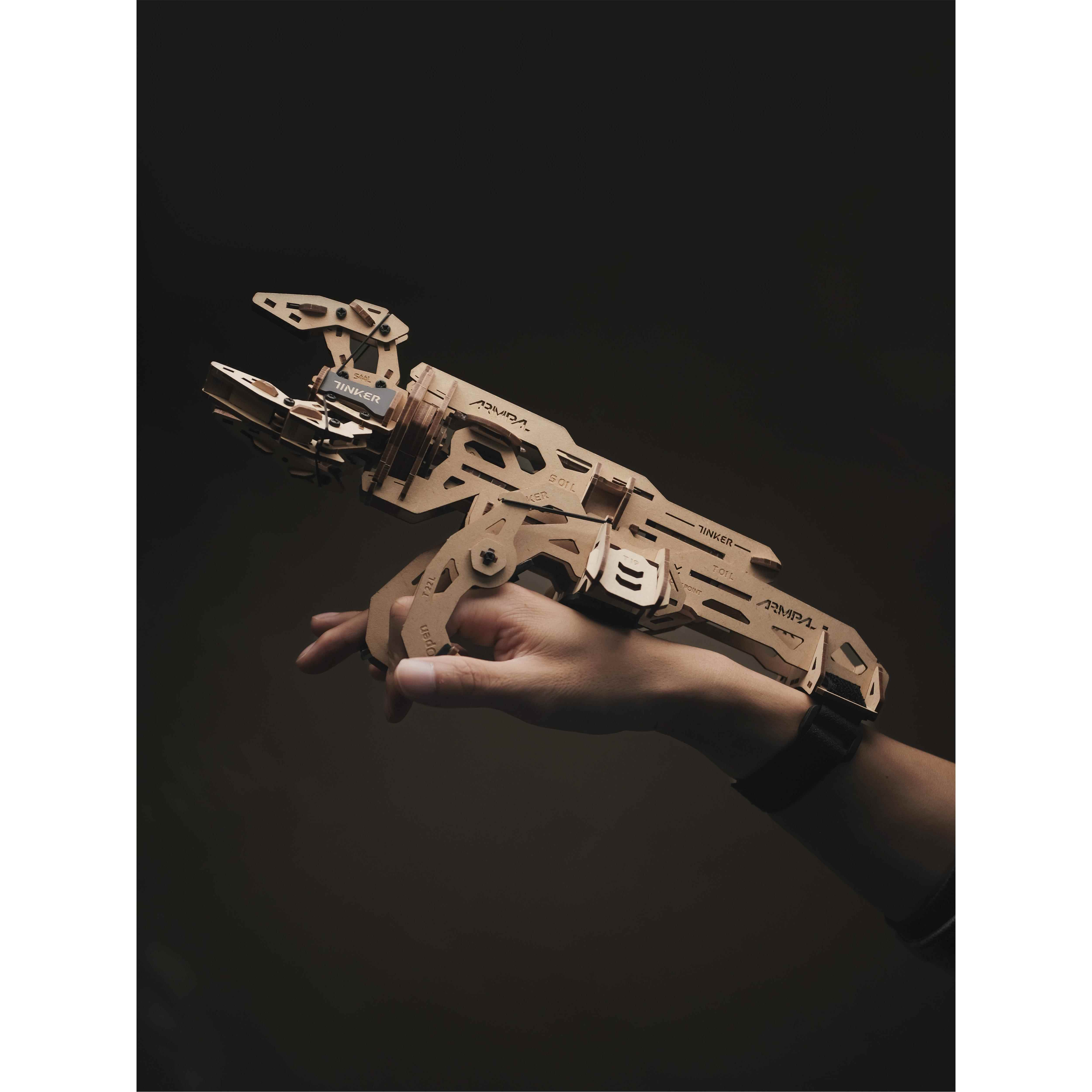 高档睿又设计A拼RMPAL木质爪拼装模型维修机械TINKER机械手立体玩