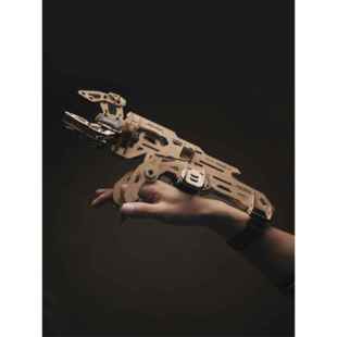 高档又设计ARM械PAL木质拼玩装 模型维修机爪TINKER机械手立睿体具