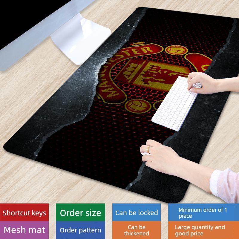 超大曼联巴塞罗那桌垫简单的个性化办公鼠标垫创意卡通足球自定义