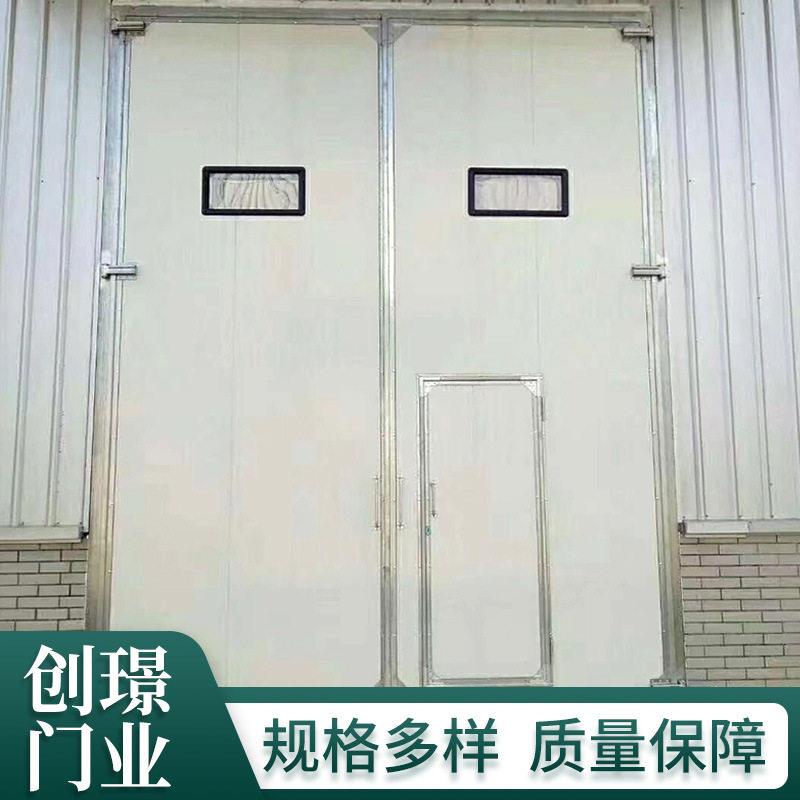 厂家现货工业平开门不锈钢平移门仓库厂房电动工业保温平开门图片