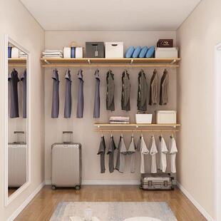 衣帽间服装店自制服装衣服女装店货架上墙展示架挂衣架挂衣杆墙壁