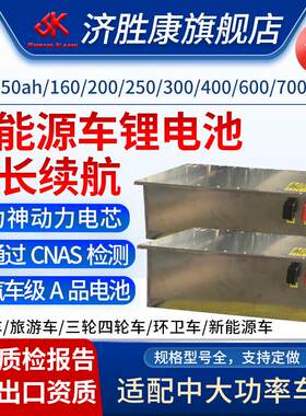 大功率新能源车锂电池48V300/400/600AH电动汽车观光旅游车锂电池