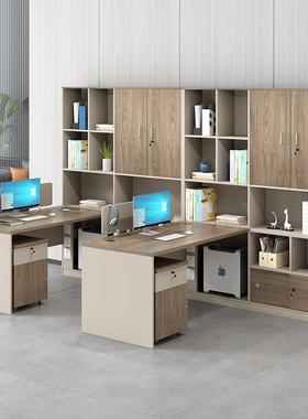 办公室桌AE-01033椅组合简约现代屏卡风职员工办公位桌4人办公座
