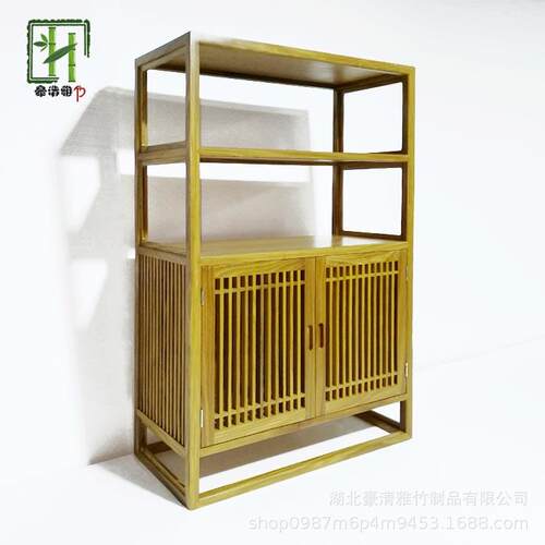 立豪竹制品厂全竹家具竹制茶柜竹木茶架竹博古架竹茶架竹边柜