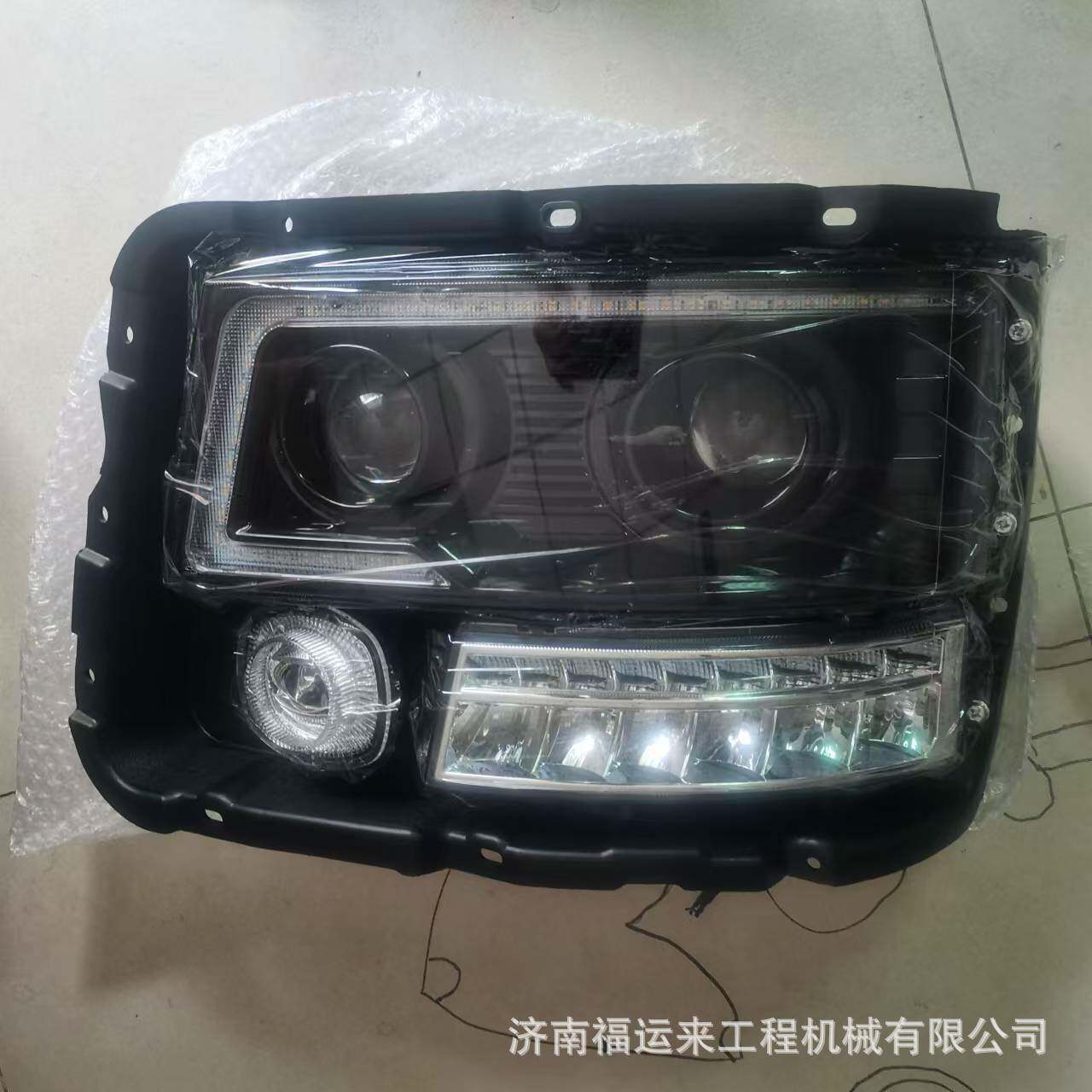 德龙F3000新M3000动态日行流水转向前大灯总成改装聚光LED大灯