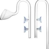 玻璃进出水口除油膜百合进水口喇叭出水口草缸过滤桶管进出水口