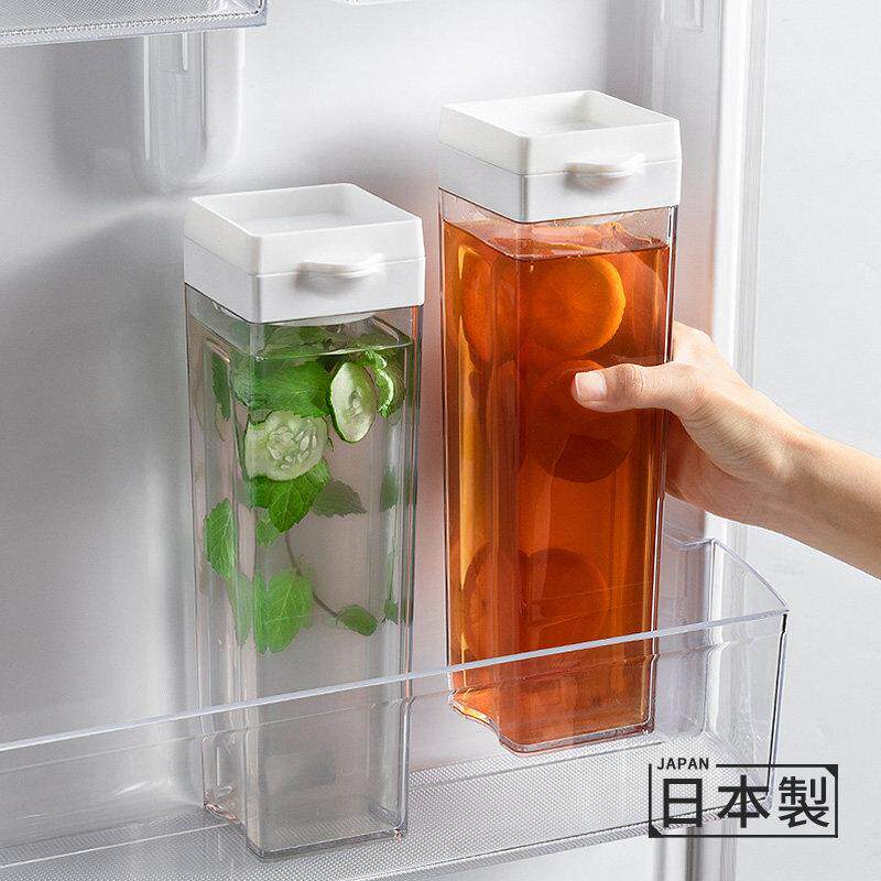 日本进口冷水壶冰箱冷藏冷萃果汁冰水壶茶壶冷萃咖啡杯密封冷水壶