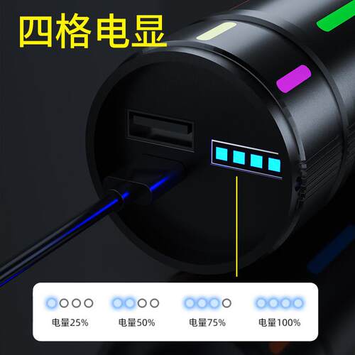 电跨境新款筒手电户外SD-S706强激光照明灯 白光高亮手防水 大功