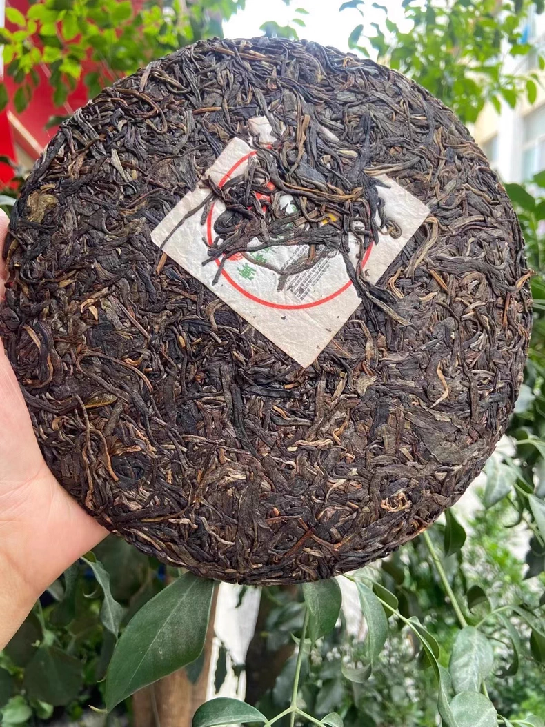 雲南景邁生態圓茶老生茶357克一餅 普洱茶 BUASHOP普洱老茶