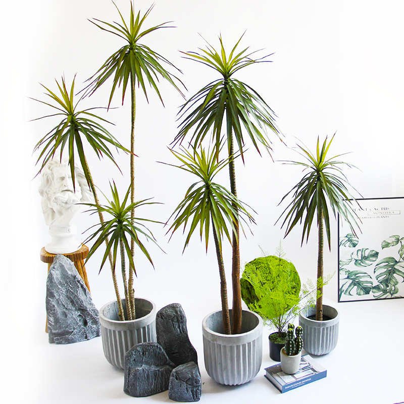 仿真剑兰绿植盆栽假龙舌兰装饰盆景热带沙漠植物软装装饰落地摆件