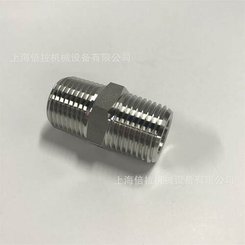 不锈钢304 六角螺纹双头外丝3/4‘’ 直通接头锻压件