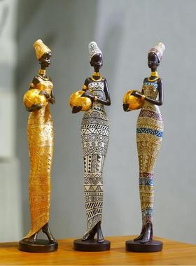 电视柜工艺品跨境黑人装饰摆件