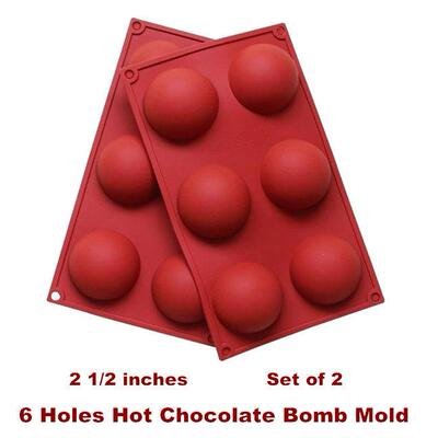 Hot Chocolate Bomb Mold Dome Silicone Mould Chocolate Cake