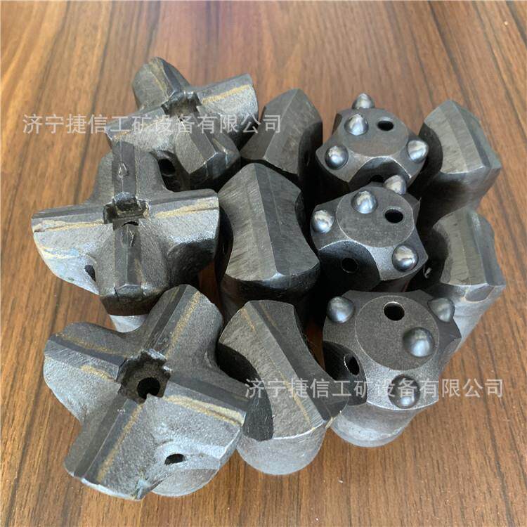 凿岩机打孔钻头球齿钻头 一字十字合金钻头冷压焊接型号齐全