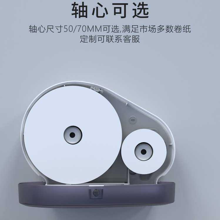 ABS酒店大厦卫生间双卷大盘纸巾盒 厕所挂壁式免打孔大小卷纸巾盒,家居饰品,装饰纸巾盒,淘宝优惠券,粉丝福利购,淘宝优惠卷