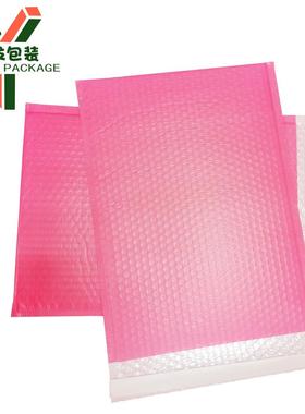 现服OTA气快递袋防水高档打包袋粉色玫货红色共挤泡膜装气泡信封