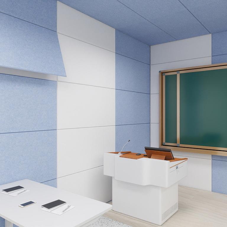 学校教室专用隔音板聚酯纤维吸音板墙面装饰隔音棉版背景墙装修板