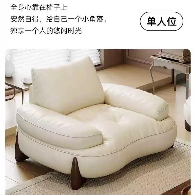 网红极简白色奶油风沙发欧式大小户型客厅新款轻奢小户型现代简约