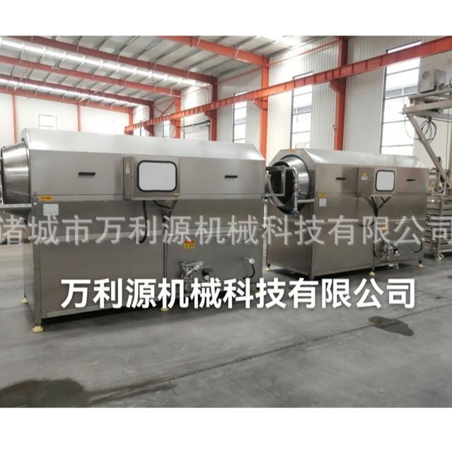 黄精滚筒清洗流水线 软包装螺旋毛刷去污除杂设备 桔梗清洗机