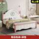 实木儿男童床孩女孩双人床现代约美式 简OSG学生经公济型主卧主欧