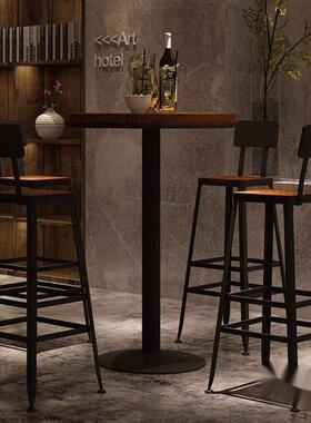 吧台椅高凳铁艺家靠背用吧凳桌椅高emsn2niQ椅子椅简约酒吧椅高脚