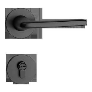 汇泰龙静音分体锁具卧室房间外装 房门锁执手铝合金室内通用木门锁