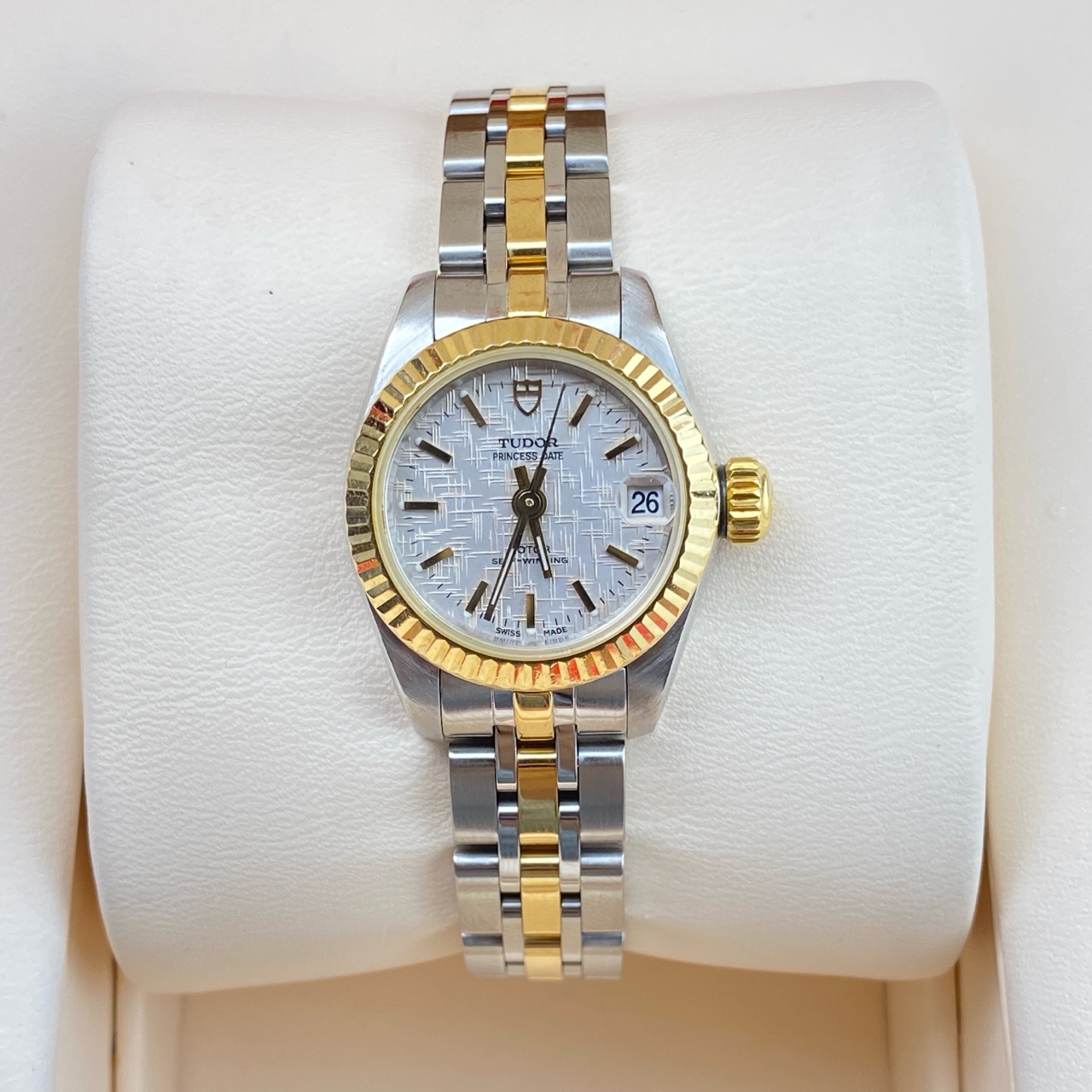 经典款9.8新 帝舵公主系列精钢18K金自动机械腕表22MM女表92513