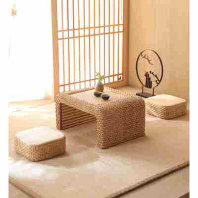 正品藤组编榻榻米茶矮阳台桌茶几桌简约矮桌日式桌家用地台合小桌