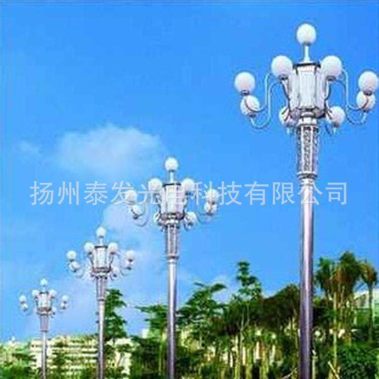 中华灯路灯灯罩玉兰灯广场景观灯6/7/8/9/10米LED高杆中华灯