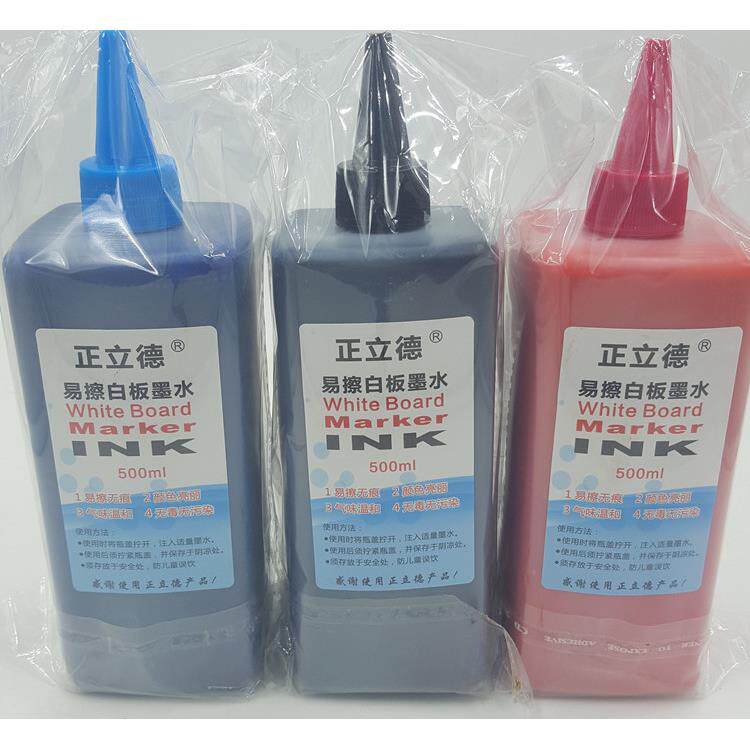 正立德白板笔墨水白板笔补充液/填充液 可擦白板水 大瓶500毫升