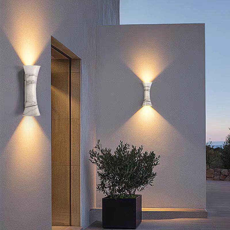LED现代户外防水接电壁灯别墅庭院围墙灯走廊过道灯装饰阳台壁灯