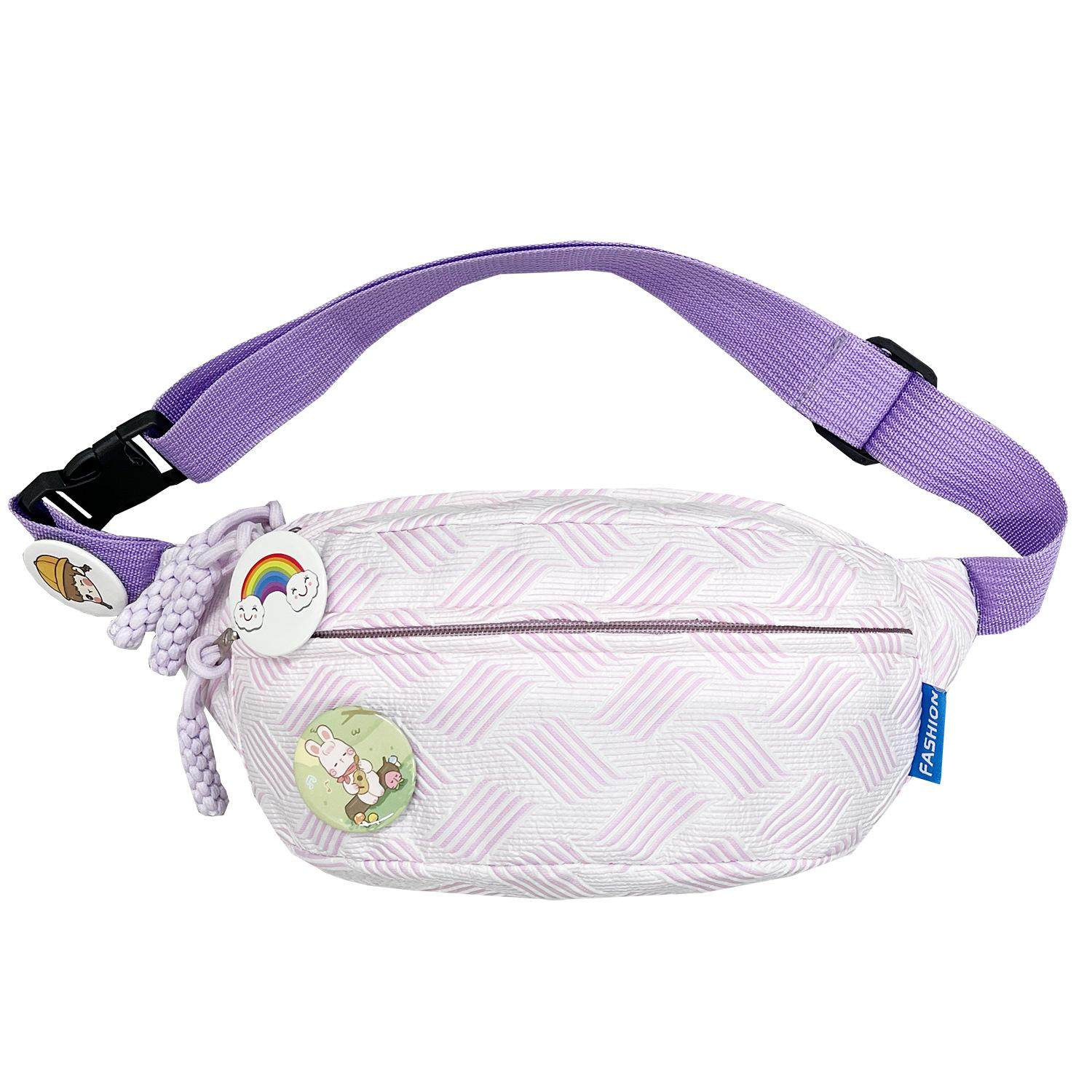 胸前背包女运动斜挎包设计感小众休闲ins风胸包学生百搭轻便腰包,箱包皮具/热销女包/男包,胸包,淘宝优惠券,粉丝福利购,淘宝优惠卷