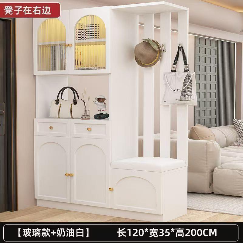 轻奢酒柜玄关鞋柜现代简约进门间厅柜客厅屏风隔断柜多功能置物架