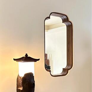 胡桃木小轩窗宋式 饰客厅屏风玄关 美学实木花窗茶室隔断墙墙壁装