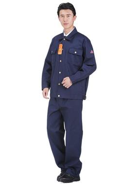 佰益R7029服NGP阻燃工作工服藏蓝石油化防火阻Z燃套装防护服分体