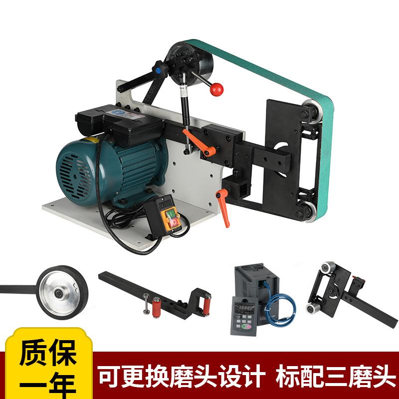 电动抛光砂带机木材打磨砂轮机砂光机平面抛光机磨刀机立式砂带机